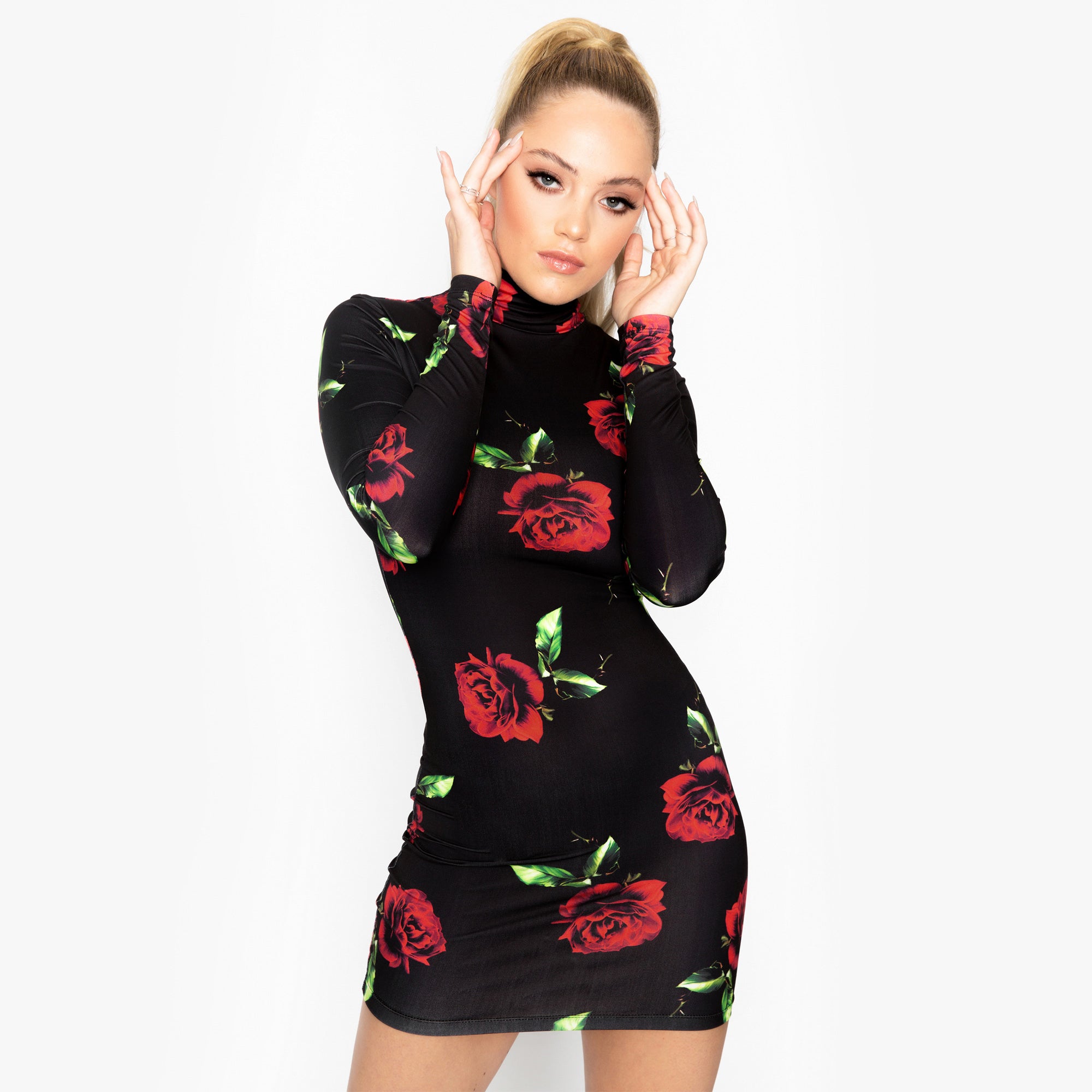 open lace back dress Red Rose Dress – Jersey Girl Official